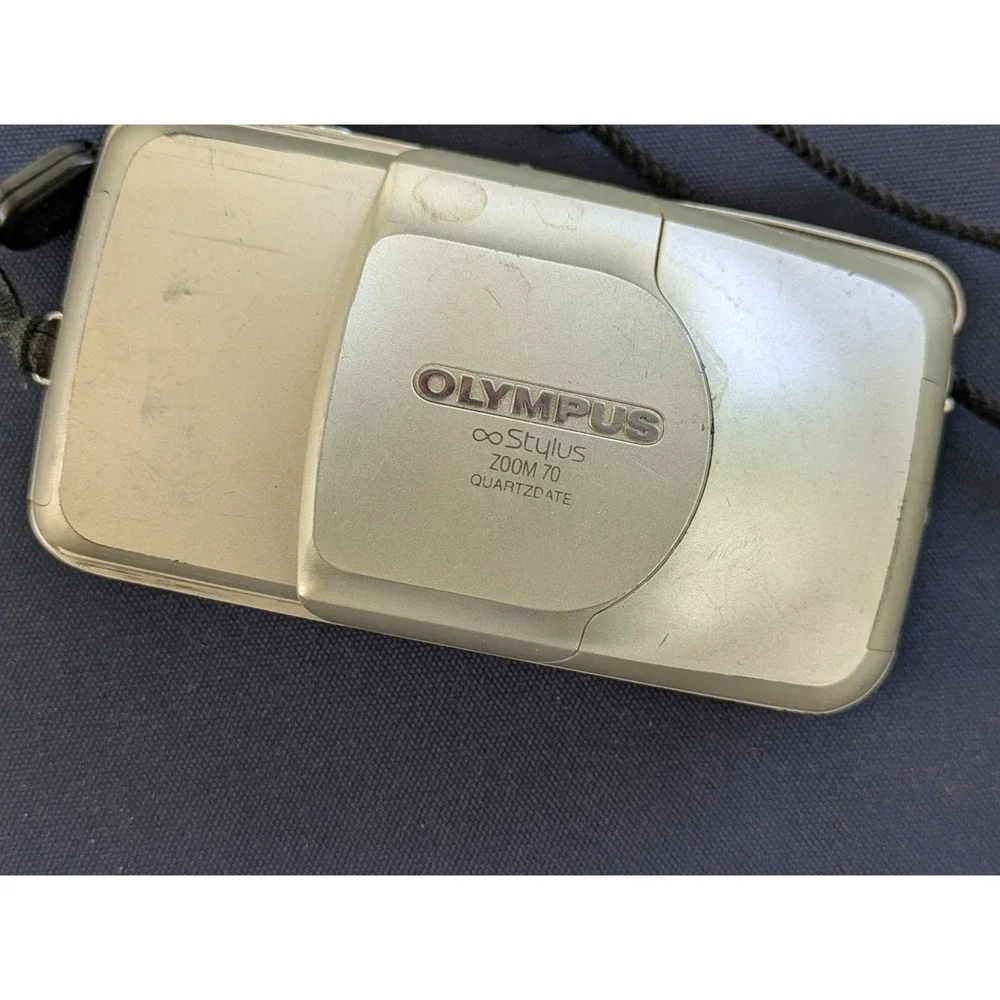 Olympus Infinity Stylus Zoom 70 35mm Film Camera Champagne Parts Repair
